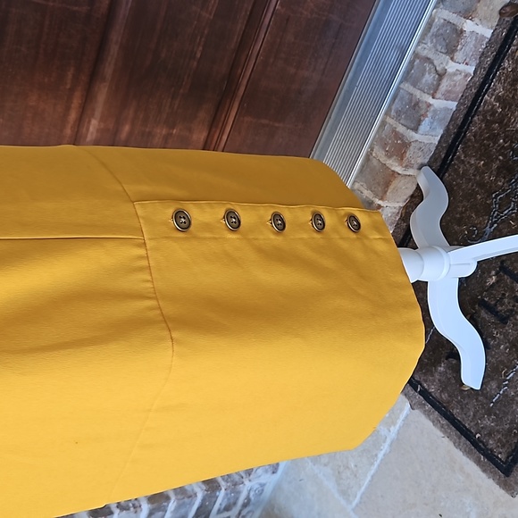 Banana Republic Mustard Casual Shift Dress - Picture 3 of 6